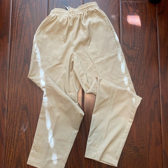 2 Napa Valley Petites Drawstring Casual Every Day Comfy Pants, Size 4 Blue Beige - Picture 6 of 6